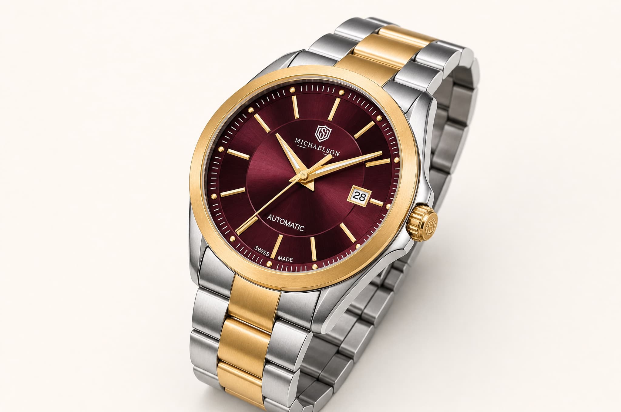 Classic Automatic — Burgundy — detail 2