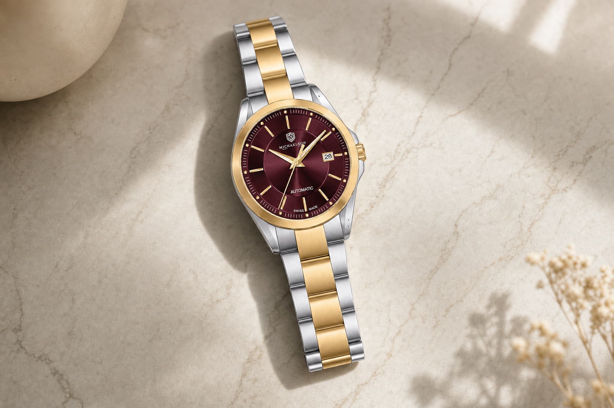 Classic Automatic — Burgundy — detail 5