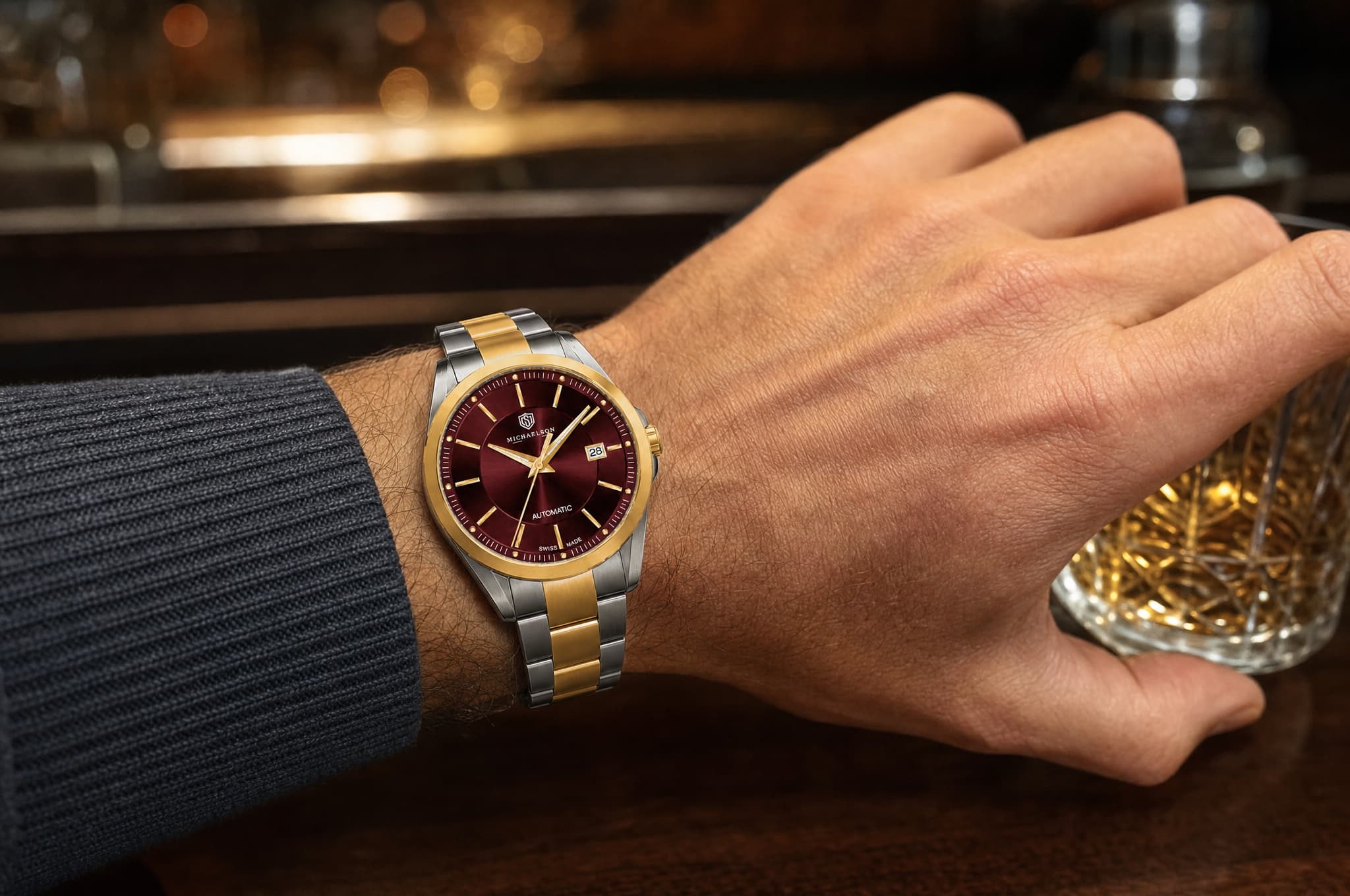 Classic Automatic — Burgundy — detail 4