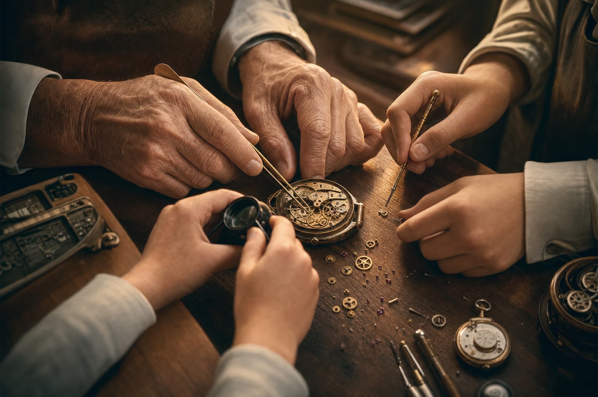Three generations of MICHAELSON watchmakers